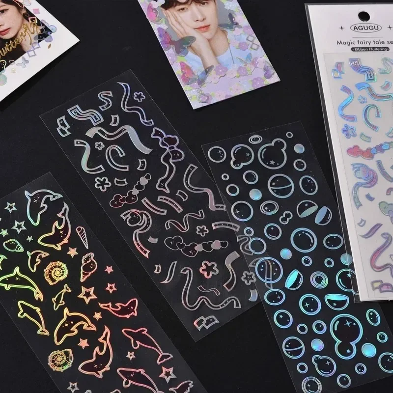 Magic Fairy Tale Series Laser Stickers Cute Mini Scrapbook