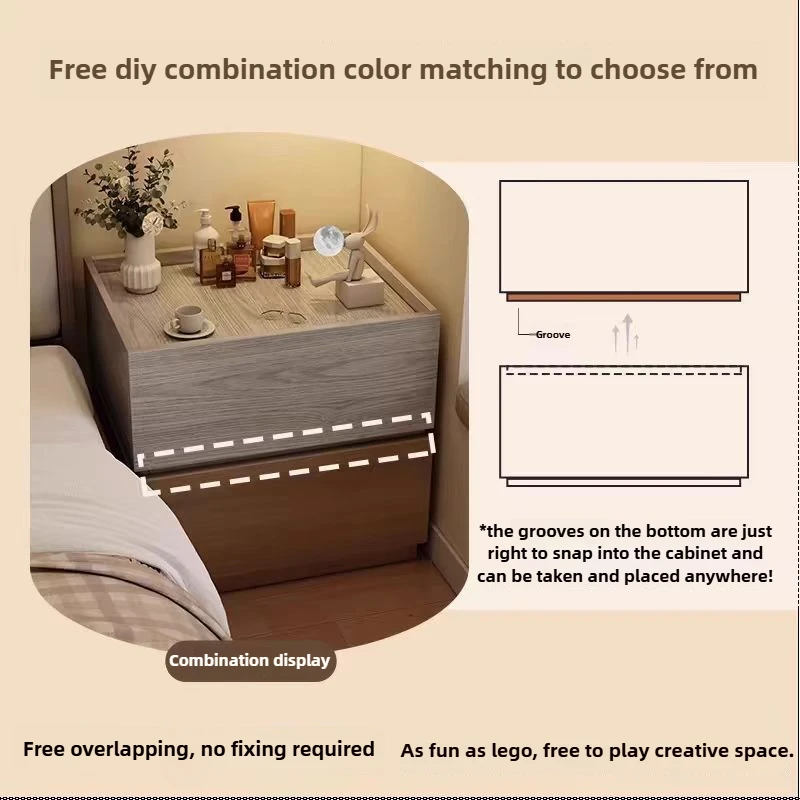 Sofa Side Cabinet Creative Side Table, Home Small Coffee Table Light Luxury High-end, Minimalist Free Match Bedside Table