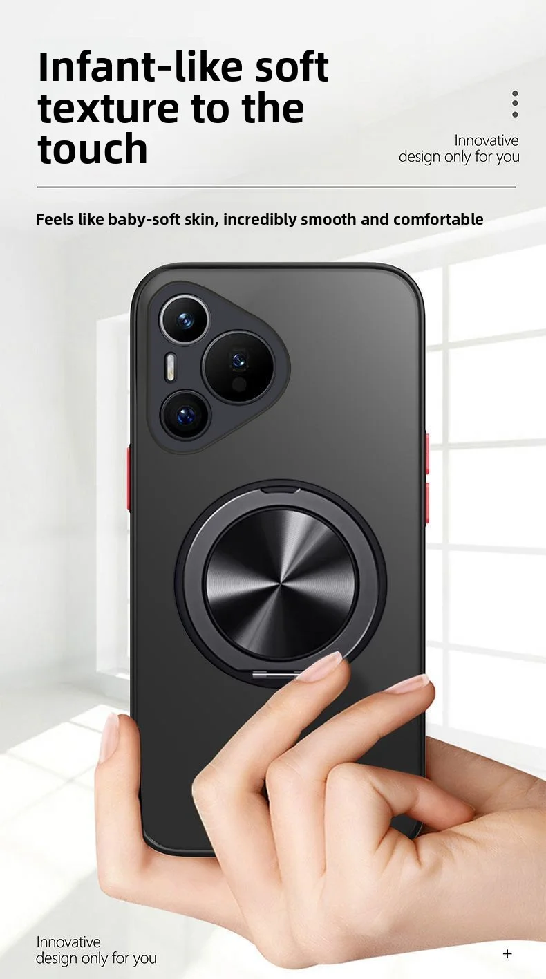 Enhanced Magnetic Ring Stand Protective Hard Case – Sleek and Durable Back Cover Shell