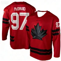 Nouveau modèle 2026 – Maillot de hockey sur glace du Canada – Édition spéciale fan McDavid – Kit de maillot de hockey pour homme – T-shirts athlétiques à manches longues 5