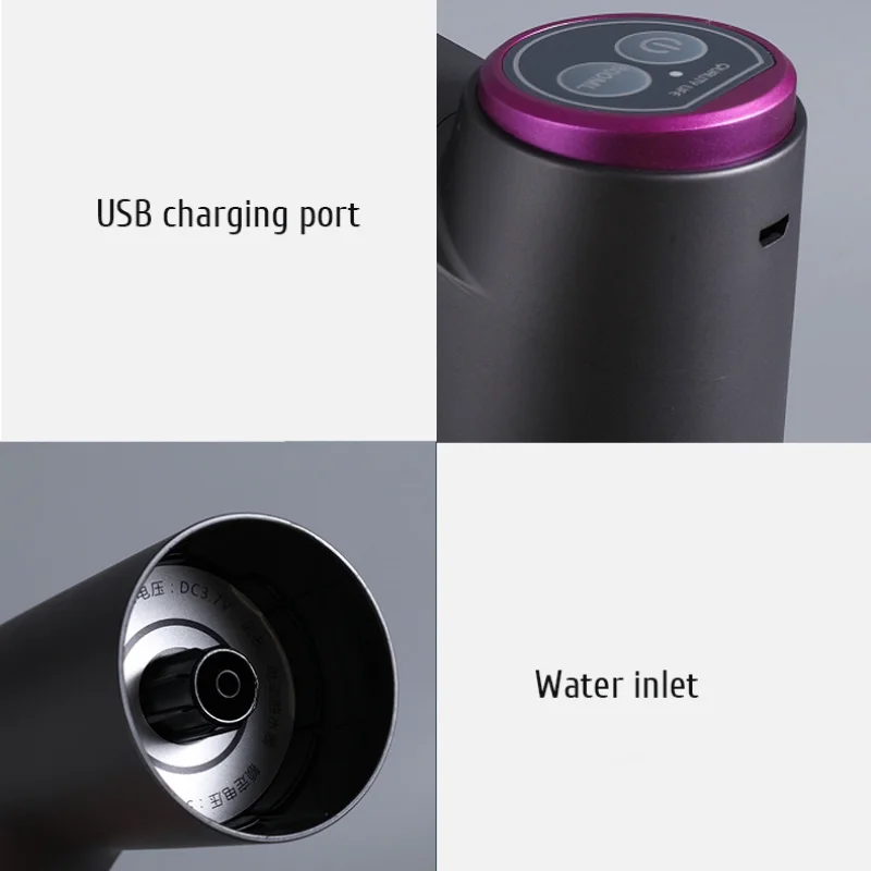 자동 전기 워터 디스펜서 USB 배럴당 워터 펌프 물병 갤런 마시는 병 스위치 물 치료기구