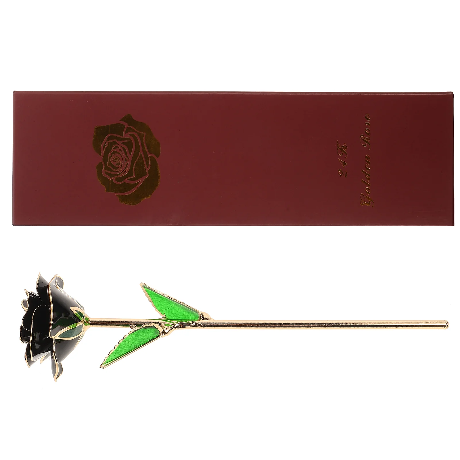

Blooming Lacquered 24K Gold Roses Plated Real Rose Birthday Valentine's Day Anniversary Mother's Day Gift with Souvenir Bag
