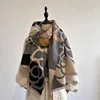 Winter Cashmere Scarf for Women Thick Warm Blanket Brand Female Luxury Quality Shawl Wrap Bufanda 2025 Poncho Echarpe Pashmina