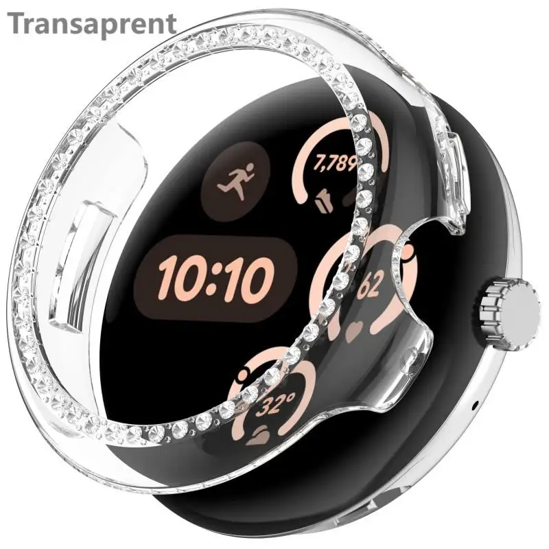 Bling PC Hollow Case with Single Row Diamond Crystal