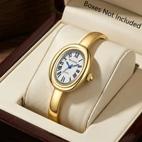 Montre à quartz élégante pour femme avec cadran ovale Roma, bracelet à la mode, montre-bracelet pour femme, Reloj Mujer, horloge pour fille, cadeau (sans boîte) 1