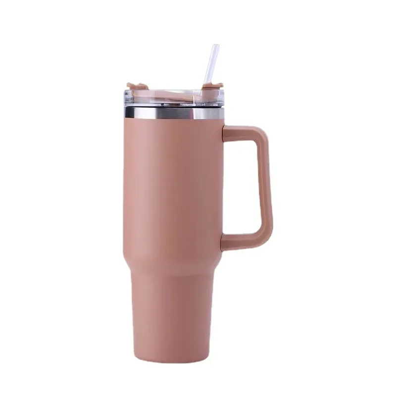 

304 Stainless Steel Vacuum Insulated Tumbler with Lid and Straw for Water, Iced Tea or Coffee, Smoothie and More, 40oz