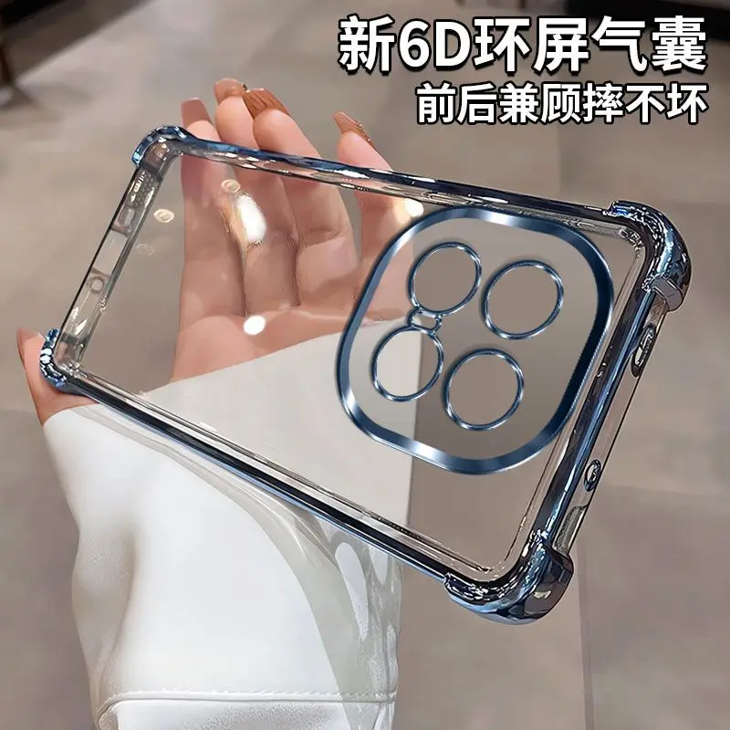 Luxury Transparent Electroplating Ultra-Thin Shockproof Bumper Case