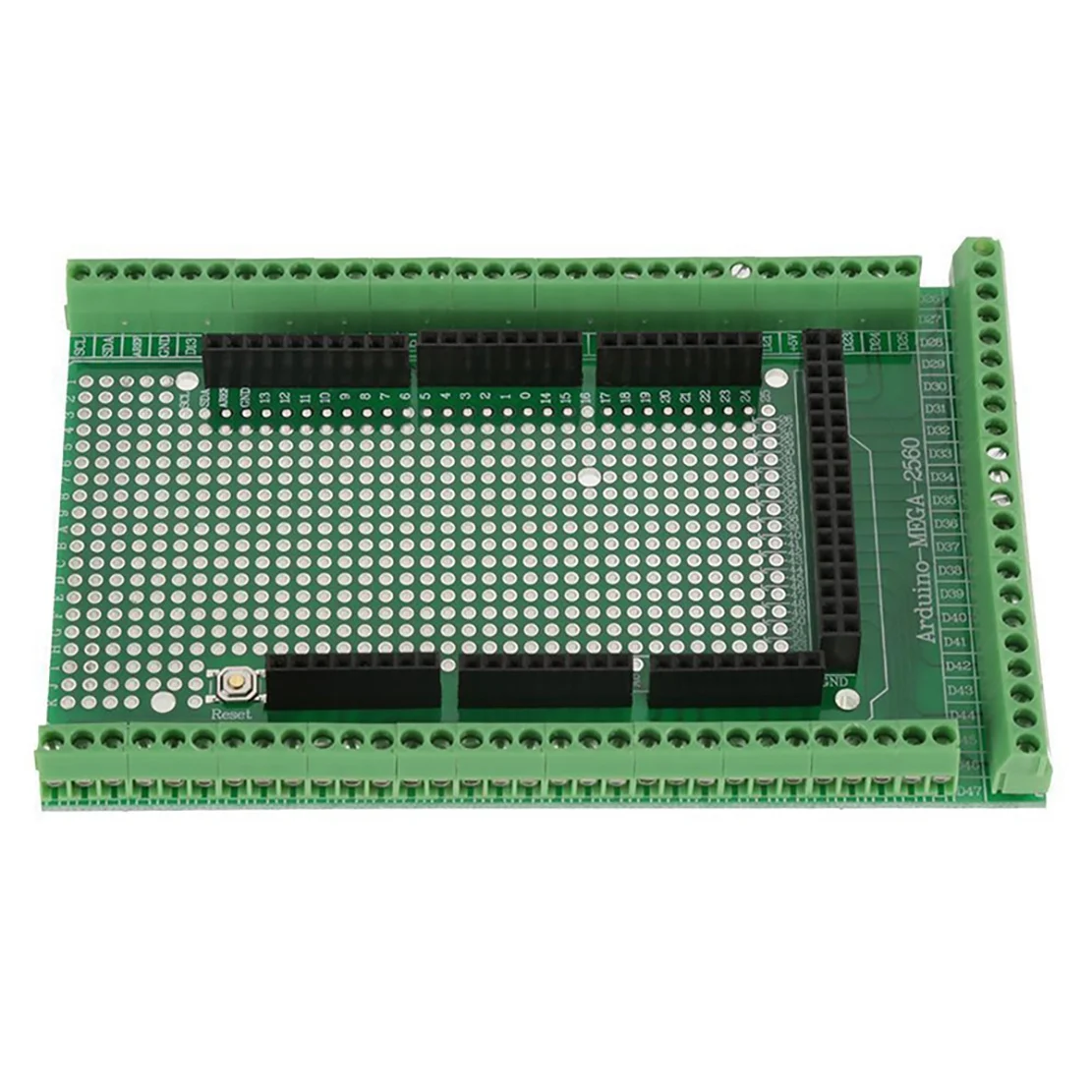 ZIZI For 2560 R3 양면 PCB 프로토타입 나사 고정 터미널 블록 실드 보드 확장 보드
