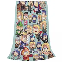 South Park- Tweek X Craig Collage Blankets Flannel Lightweight Sofa Throw Blankets For Couch Bedding Office Throws Bedspread 2