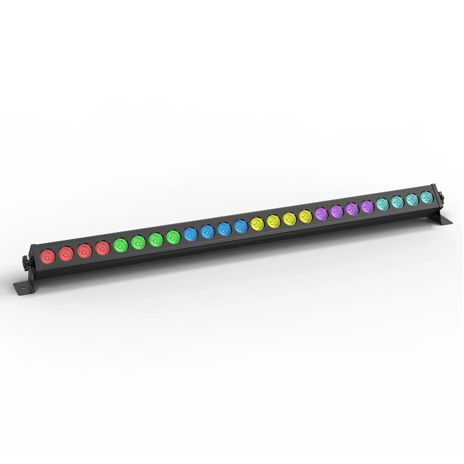 Fieryzeal 24x3W RGBW LED Wall Wash Light DMX512 Sound Control 60W Stage Effect Lighting for DJ KTV Party Wedding Events Lighting