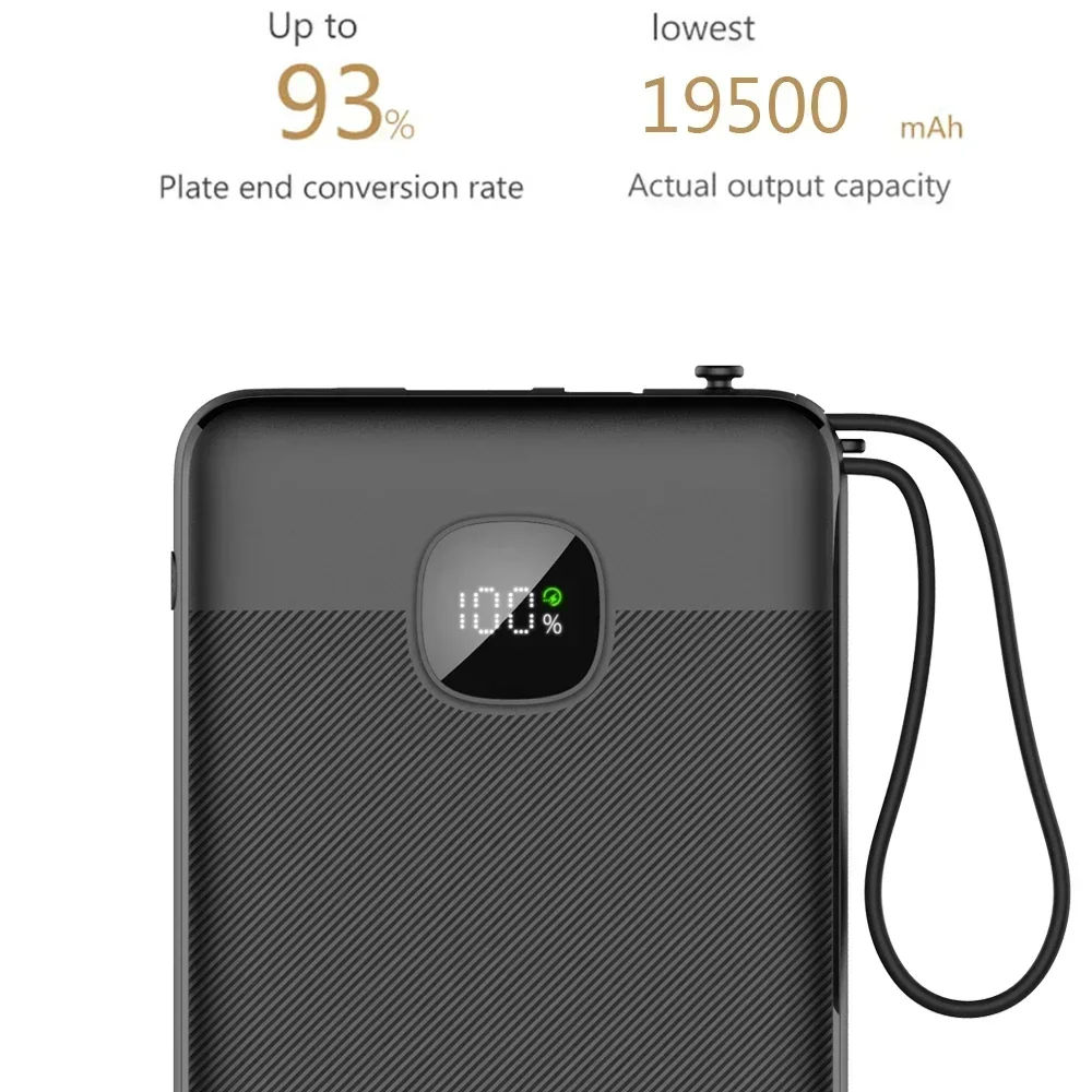 FERISING-Portable Charging 30000mah Power Bank, External Battery Charger for iPhone 16, Xaiomi, oneplus, 30000 mAh, 22.5W 5