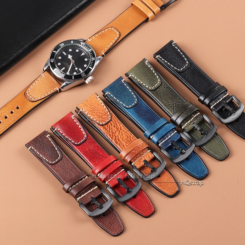 Vintage-Inspired Leather Watchband