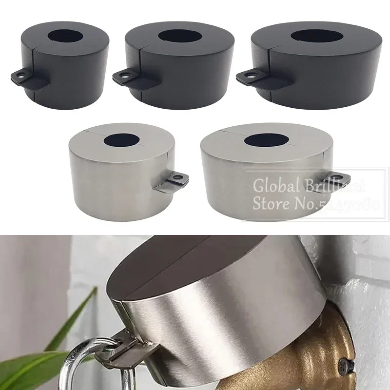 Stainless Steel Faucet Lock Cover Door Handle Cover Anti Theft Protection Gate Valve Locking Device for  Kitchen Outdoor Garden