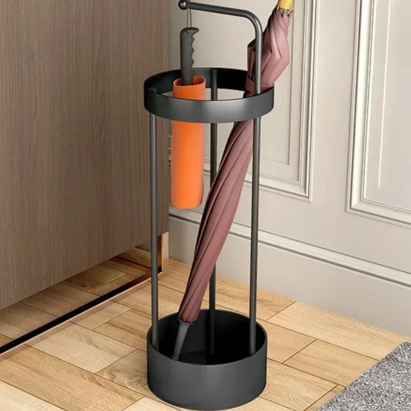 Light Luxury Parasol Holder Beautiful Nordic Storage Rack Iron Frame Stand with Stable Chassis Stylish Home Decor