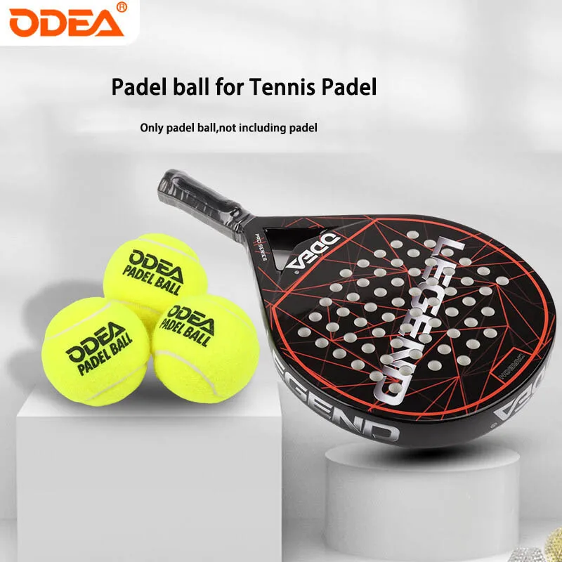 ODEA Cage Plate 3pcs Tennis PADEL BALL Thick Inner Tank High Elasticity Durable Training Ball