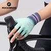 ROCKBROS Cycling Gloves Half Finger Road Bike Gloves Shock Absorption MTB Gloves Women Riding Sport Breathable Gloves 6