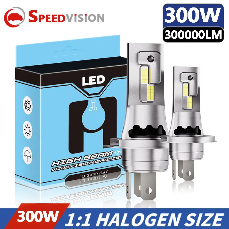 

H7 CANBUS LED 1:1 Size Car Headlight Bulbs H4 Mini Turbo Head Lamp Wireless H8 H11 9005 HB3 9006 HB4 LED Auto Lamps 6500K White