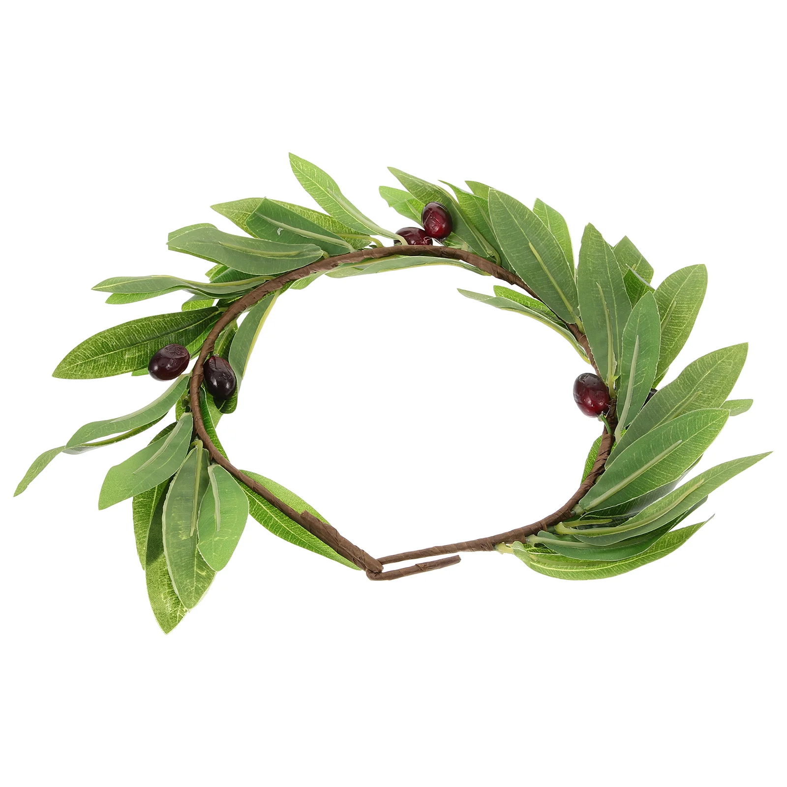 

1PC Cloth Garlant Olive Leaf Wreath Stylish Head Photo Taking Prop Hair Accessory for Female
