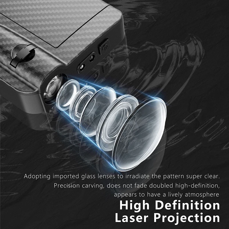 2PCS Wireless LED Car Door Welcome Laser Projector Ghost Shadow Night Lights Car Styling Accessories Universal Decor Lamp