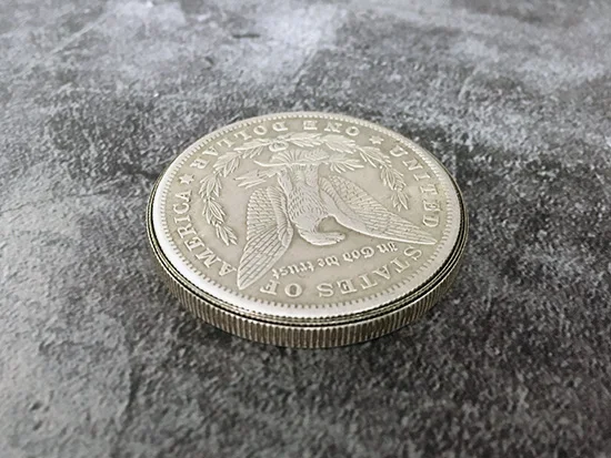 Exploded Morgan Coin Trick 4