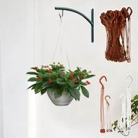 24/36cm Plant Hanger Hanging Flower Pots Holder Garden Basket Hanging Chains Balcony Decorate Home Office Flowerpot Accessories 4