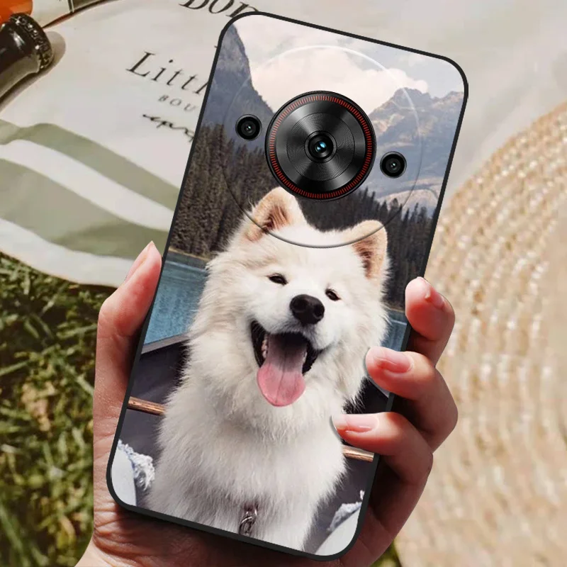 Cool Painted Silicone TPU Soft Phone Case with Black Protective Shell Design