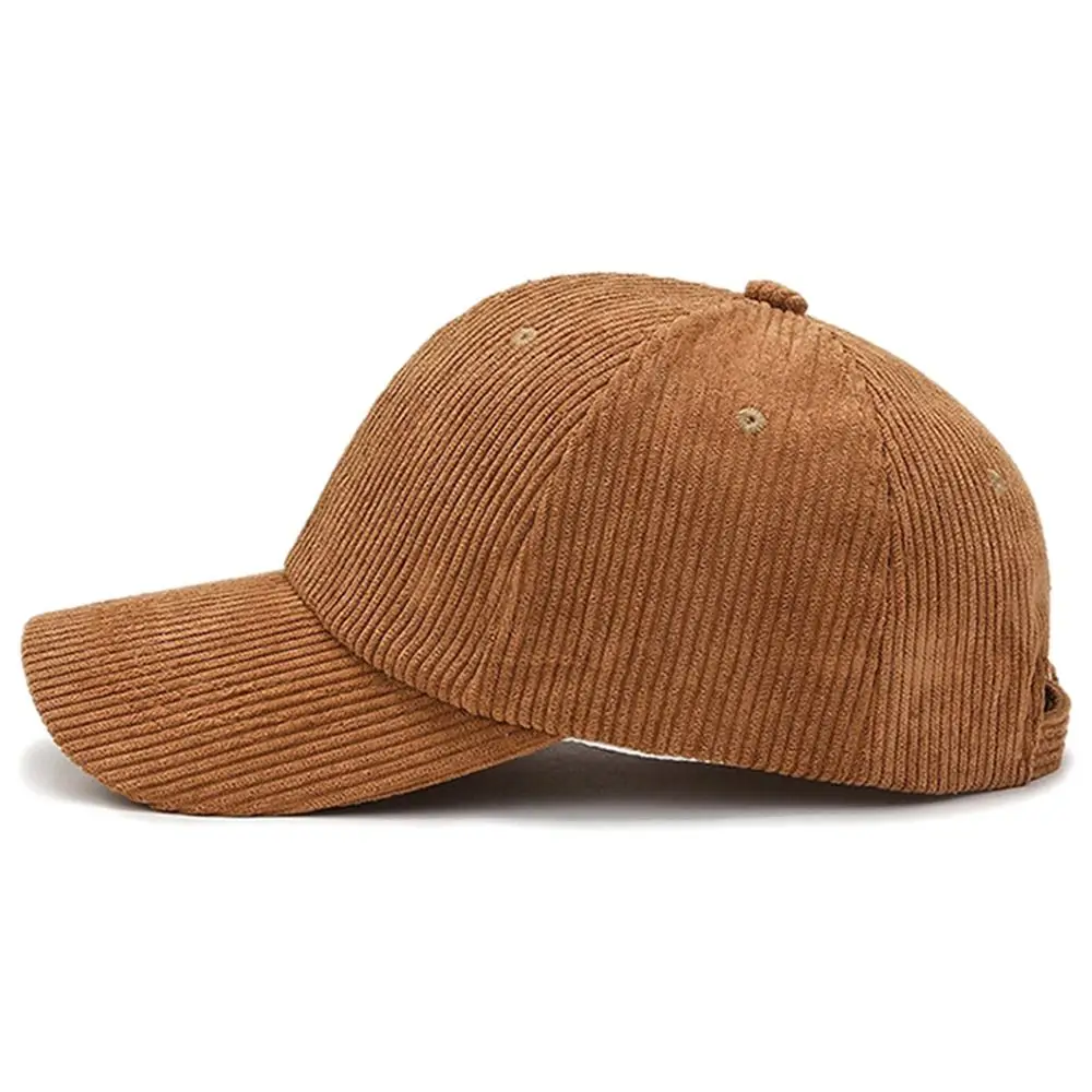 Outdoor Adjustable Hip Hop Spring Autumn Corduroy Baseball Cap Vintage Baseball Hat Women Men