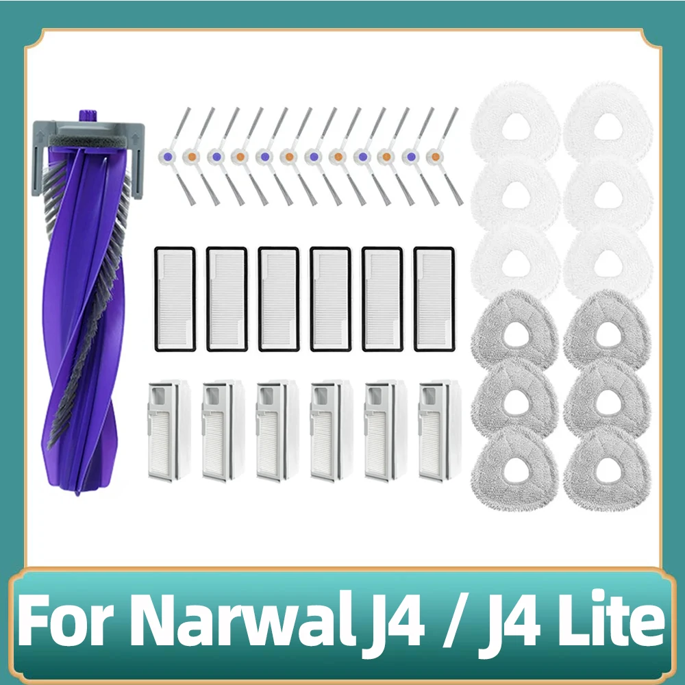 Per Il Robot Aspirapolvere Narwal J4 / J4 Lite / Narwal Freo X Ultra Spazzola Laterale Panni Per Lavare Accessori Pezzi Di Ricambio