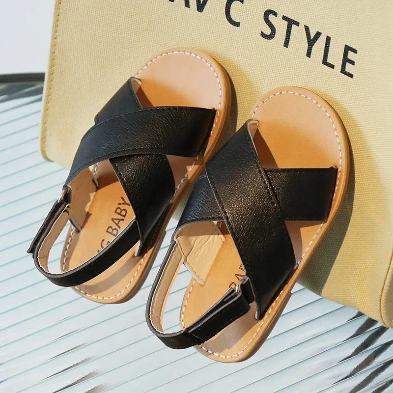 Kids Simple Summer Sandals Open Toe Beach Shoe