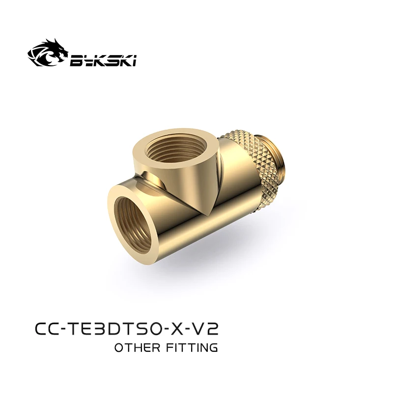Bykski g1 Thread Thread x3 tipo Rotativo 3-way t Adaptadores de Cobre Acessórios de Refrigeração de Água Acessórios Multi-canal Cc-te3dtso-x-v2 - Imagem 6