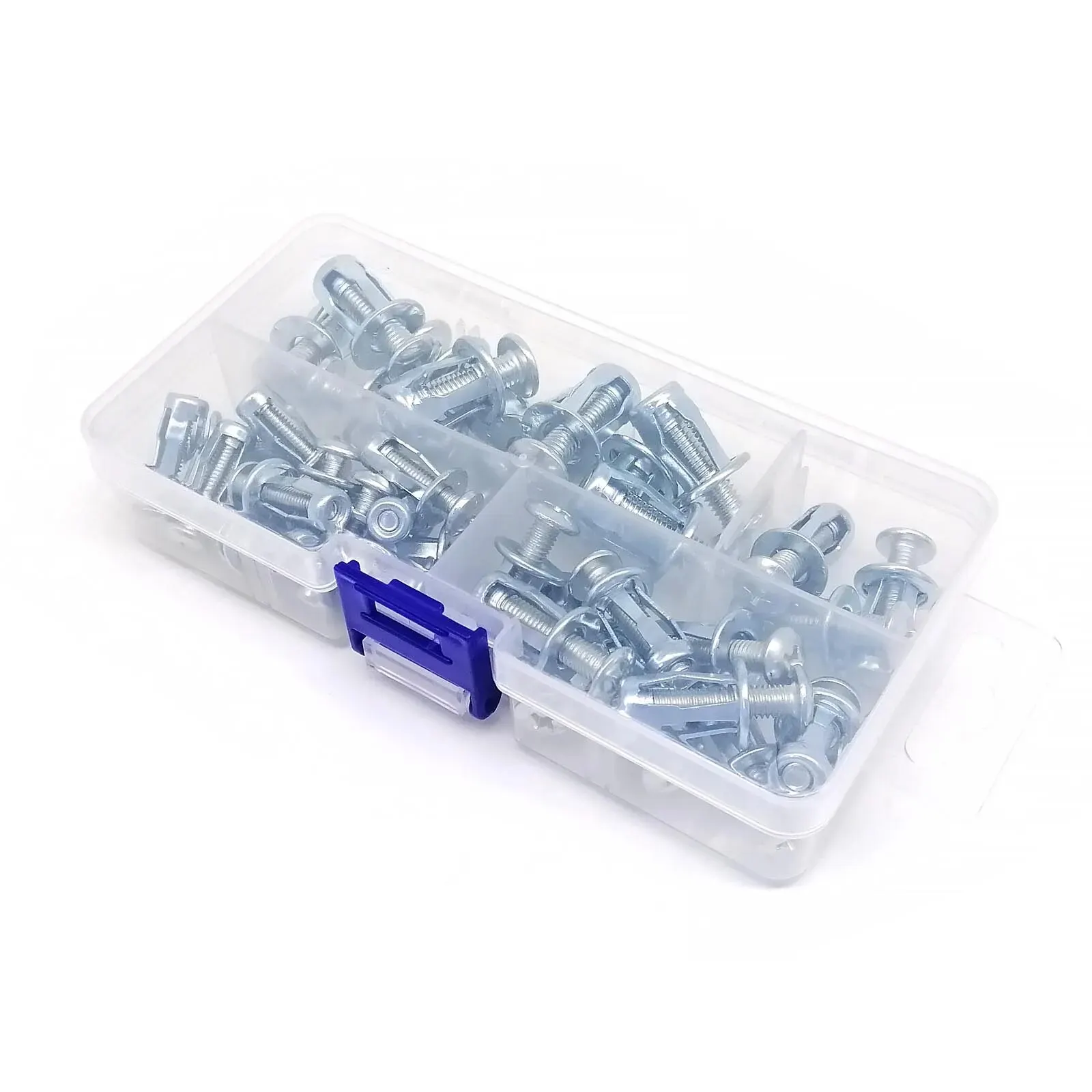 35pcs/box Jack Nut Expansion Rivets Nut Screw Bolt Mix M4 M5 M6 Kit Hollow Wall Iron Skin Clamp Petal Shape Anchors Plugs