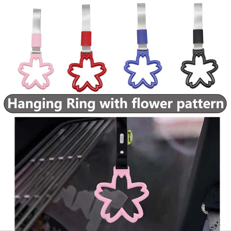 

Cherry Blossom Tsurikawa trailer ring cherry blossom handle with rear bumper warning pull ring drift pendant for JDM Metro Bus