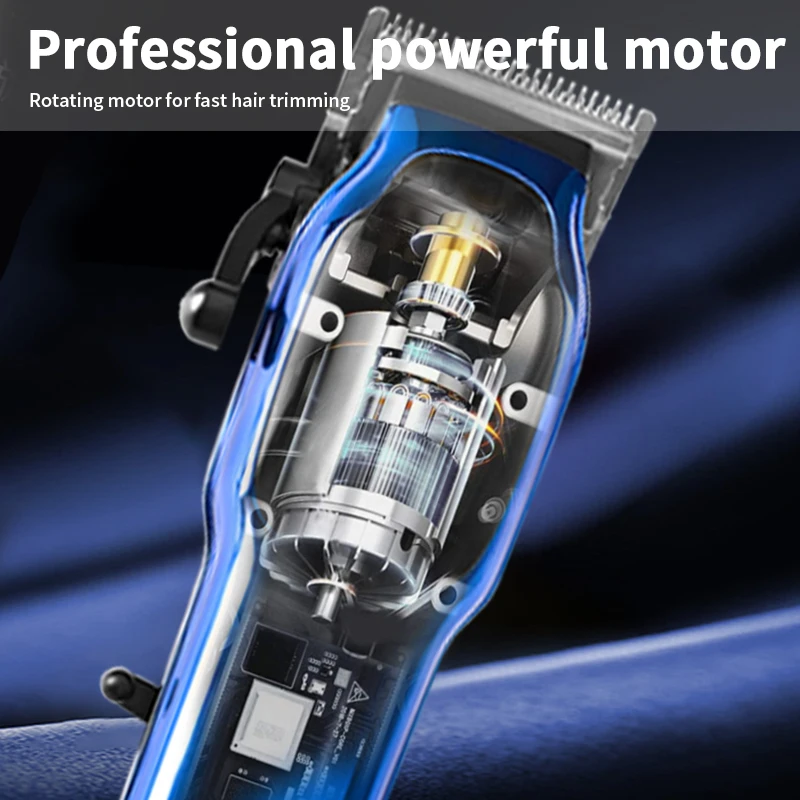 WAIKIL New Men's Barber Multi functional Hair Machines for cutting hair USB charging high-power trimmer Cordless hair clipper 4