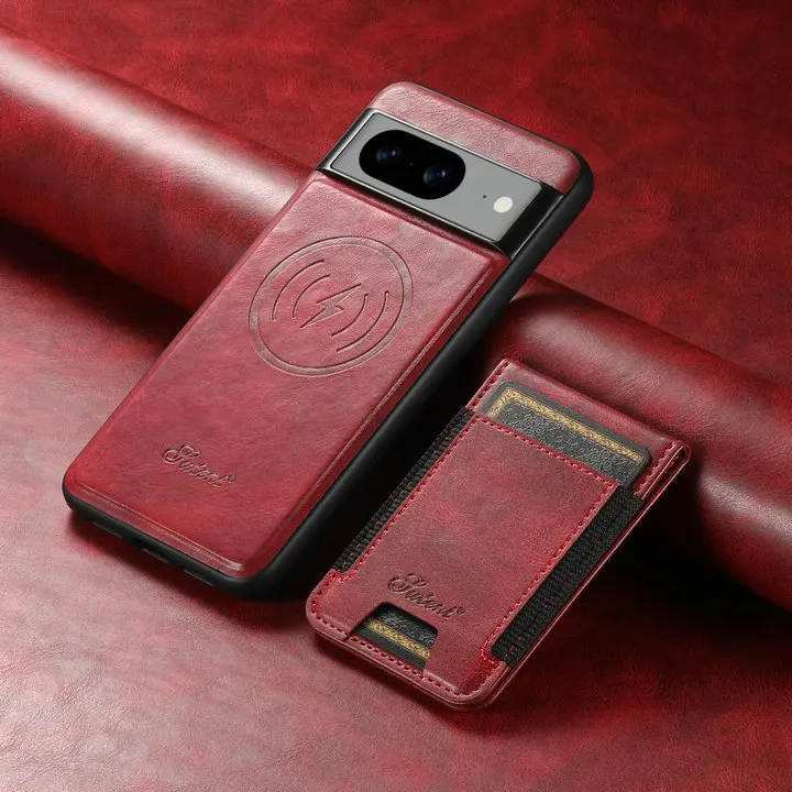 Leather 2-in-1 Magsafe Back Case with Detachable Card Holder