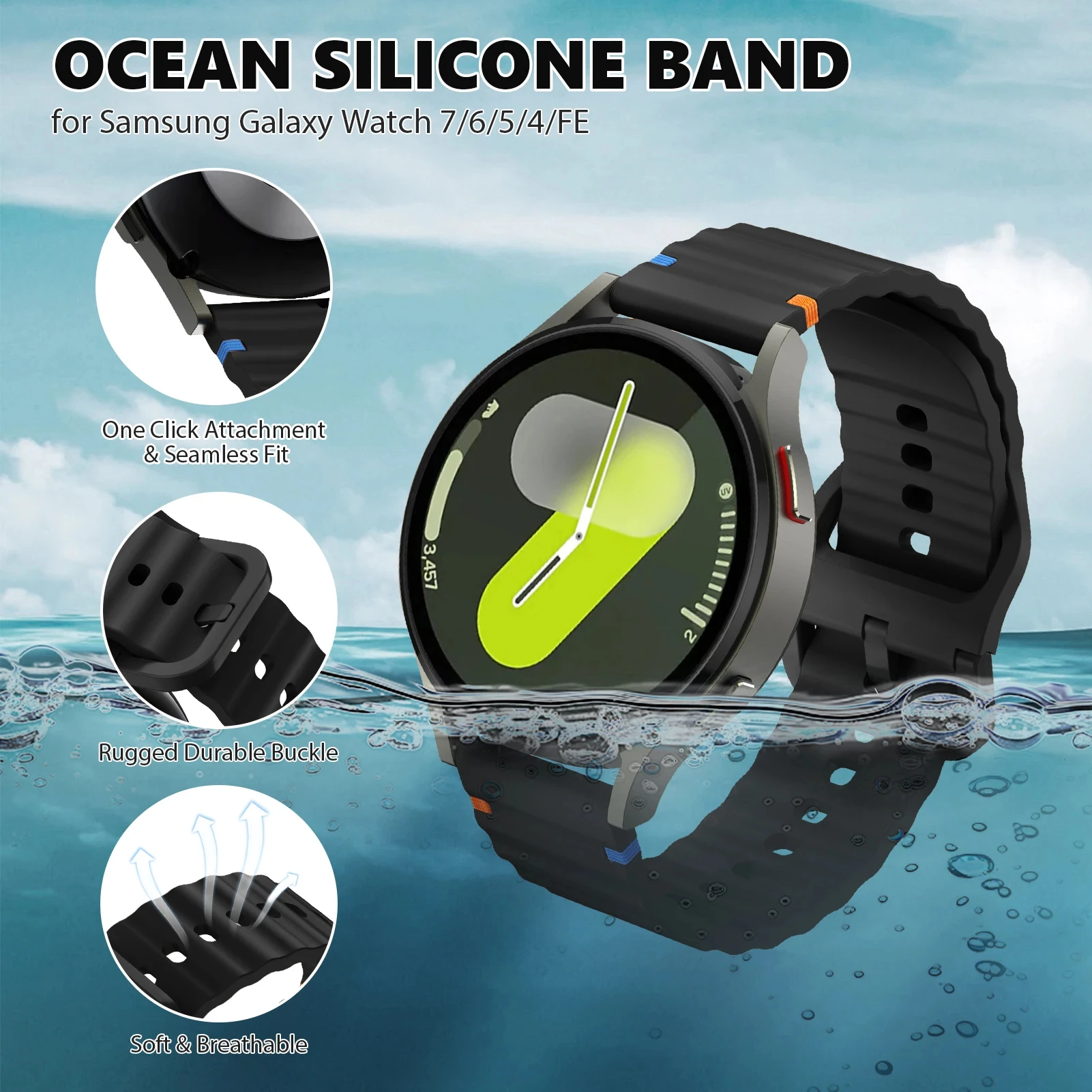 Silicone Breathable Sports Strap
