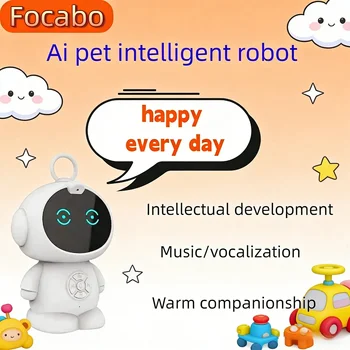 Robot Telecomandato Intelligente AI con Musica, Sviluppo dell'Intelligenza dei Bambini, Lettura Interattiva di Storie Realistiche