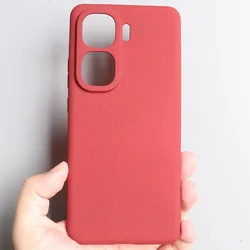 Enhanced Title: Matte Sandstone Soft Case with Camera Protection - Ultra - thin Silicone TPU Bumper for Iqoo neo 9 (Red)