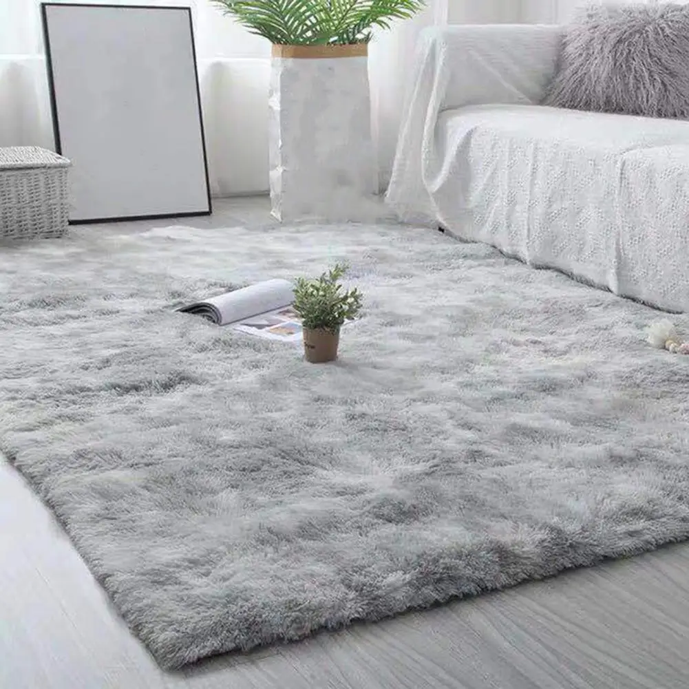 

Floor Carpet Plush Anti-shedding Area Rug for Bedroom Decor Soft Non-slip Carpet with Wear-resistant Design Luxurious for Home