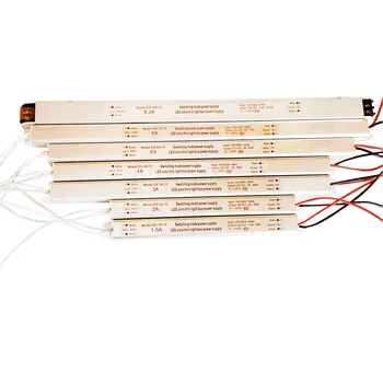DC12V/24V Ultrathin Switching Power Supply 12W 24W 36W 60W 72W 100W AC 110V 220V หม้อแปลงไฟฟ้า LED Driver 1