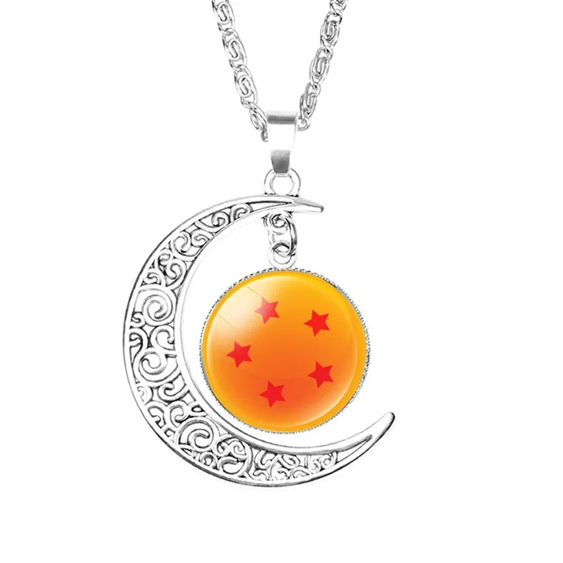 Collar con colgante de luna de GEMA de tiempo de Dragon Ball, accesorios periféricos de Anime clásicos, regalos de vacaciones