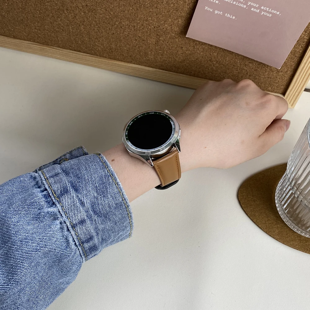 ساعة سامسونج جالاكسي من الجلد ، سوار مغناطيسي ، سا...