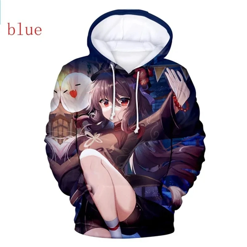 

2024 Game Genshin Impact HU TAO 3D Graphic Hoodies Sweatshirts New Trend Casual Streetwear Pullovers Unisex Clothes Sweatshirts