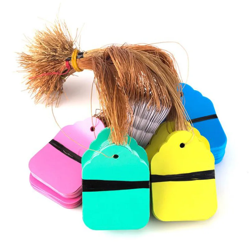 

100 шт. этикетки для растений, маркеры для цветочных горшков, Детская табличка, орнаменты для садоводства, пластиковые бирки-цветы PVC водонепроницаемые