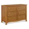 NEW Kalani 6-Drawer Double Wide Dresser in Chestnut USA 1
