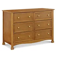 NEW Kalani 6-Drawer Double Wide Dresser in Chestnut USA 1