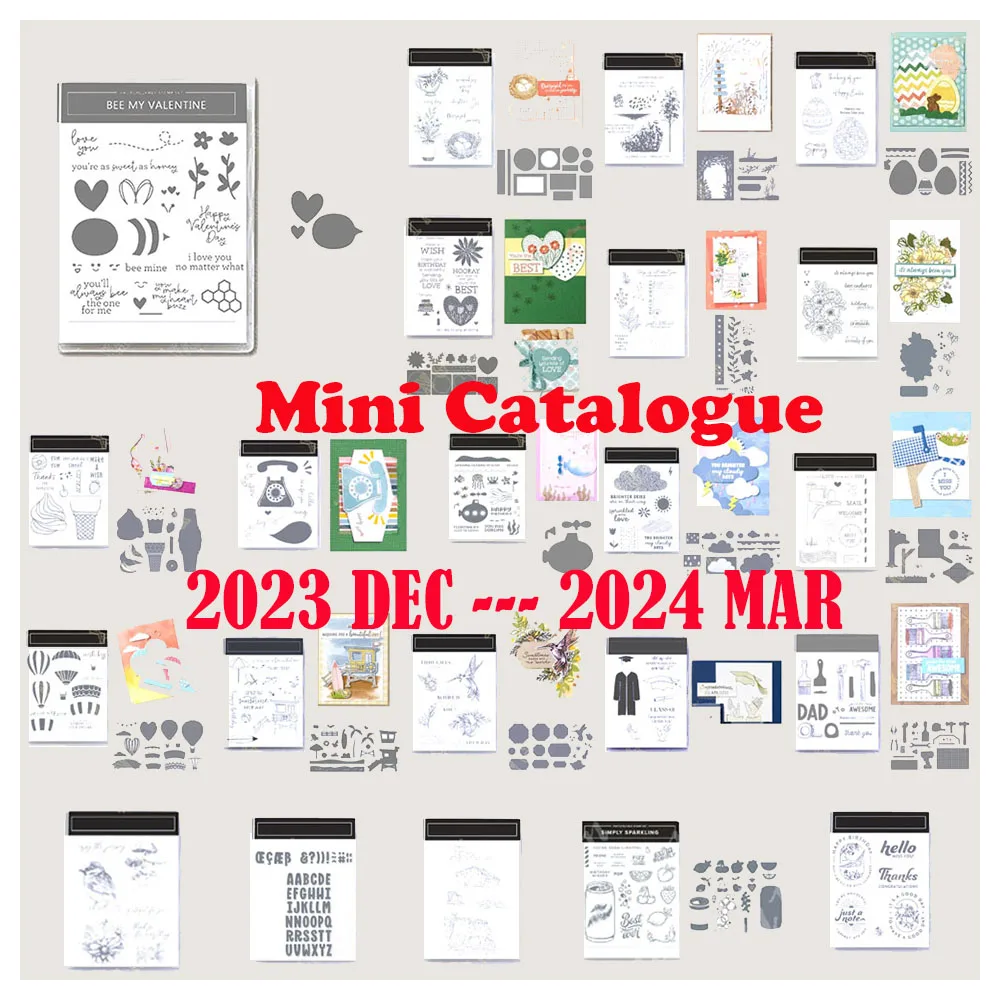 

New Stamping Stamps And Dies Up 2023 2024 Catalog For Diy Photo Album Card Decorative Scrapbook Christmas Dies Embossing Molds