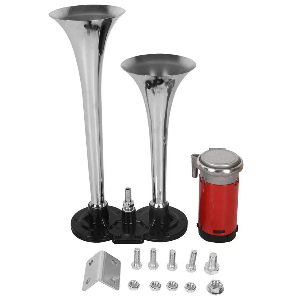 600db 12v Double trompette voiture Air Horn Dual Tone Bateau