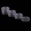 Transparent Small Round Coin Holder Box For Coin Collection Plastic Clear Coin Capsules Box Dia 32mm 10PCS/lot 2