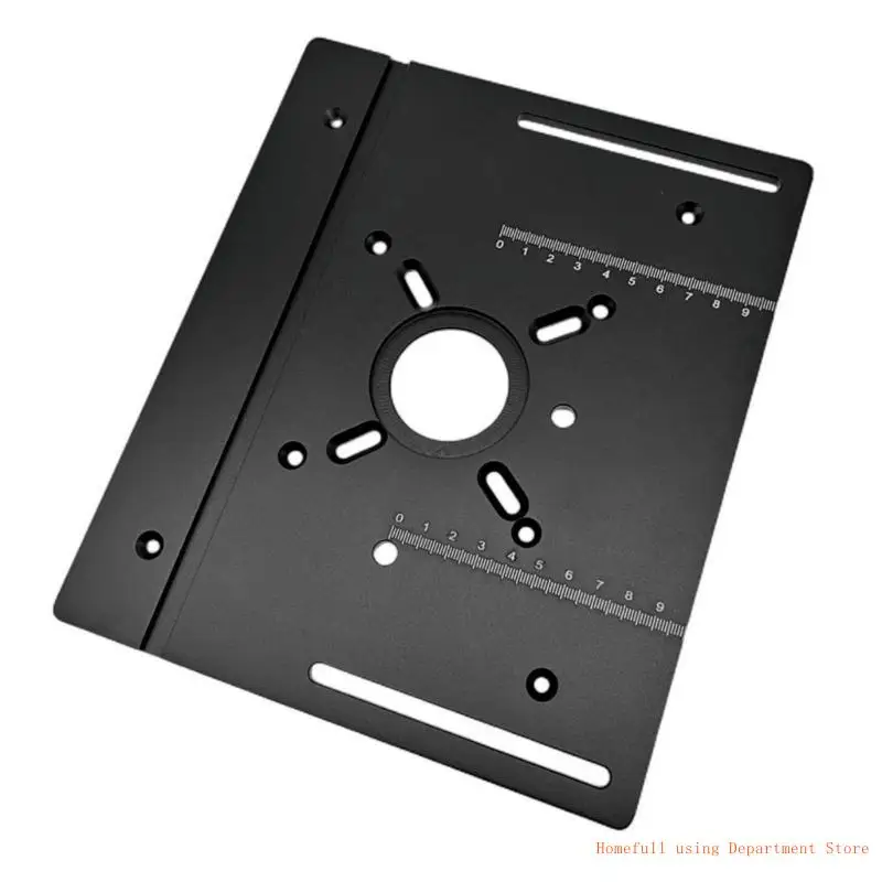 Quality Aluminum Router Table Insert Plate Engraving Table Insert for Woodworking Benches with Miter Gauge Guide