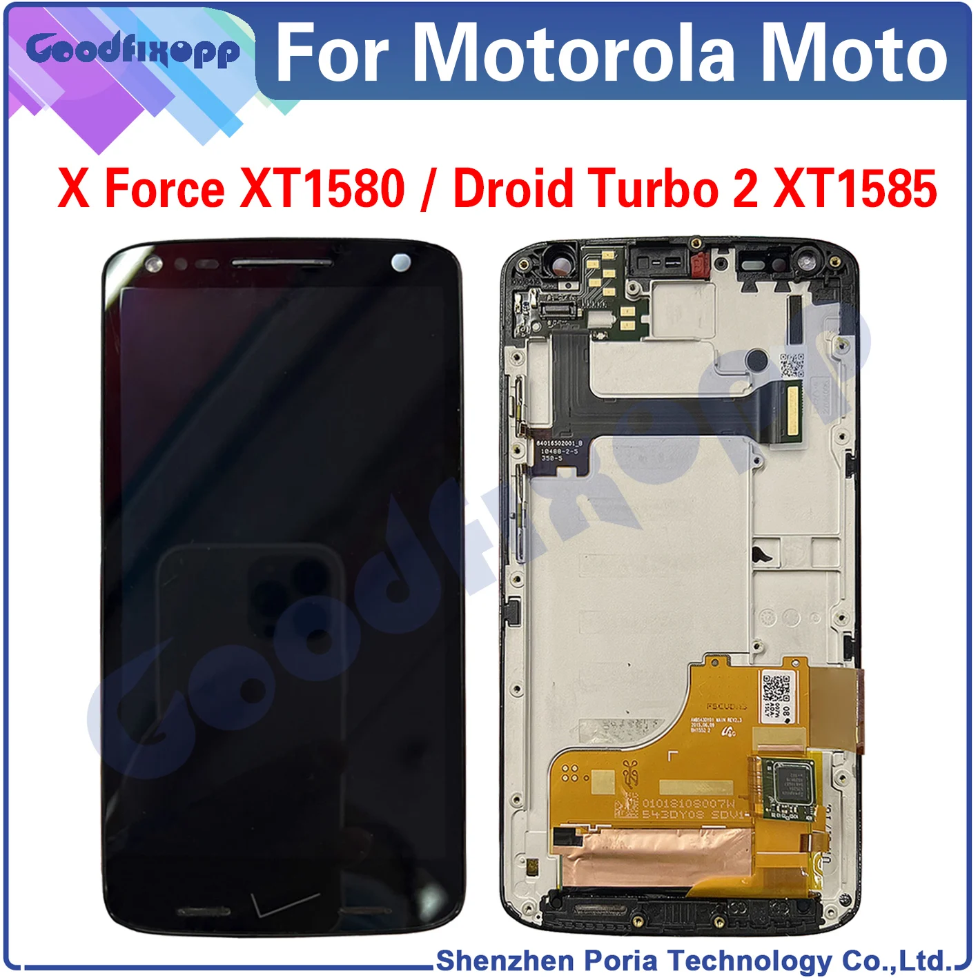 ЖК-дисплей с сенсорным экраном и дигитайзером в сборе для Motorola Moto X Force XT1580 / Droid Turbo2